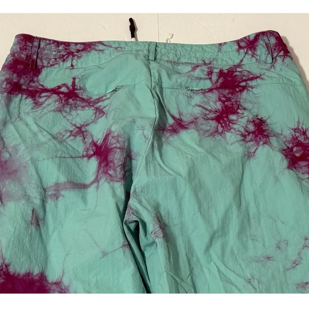 Men's SoleBoy Tie Dye Nylon Cargo Pants, Size M - Picture 4 of 7